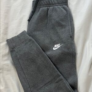 Nike Men’s Charcoal Sweatpants with cuffed bottoms